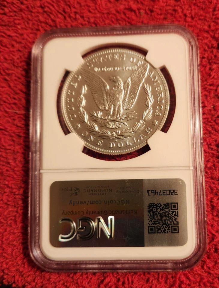 2021 d .999 silver Morgan dollar NGC MS 69 - Image 2 of 2