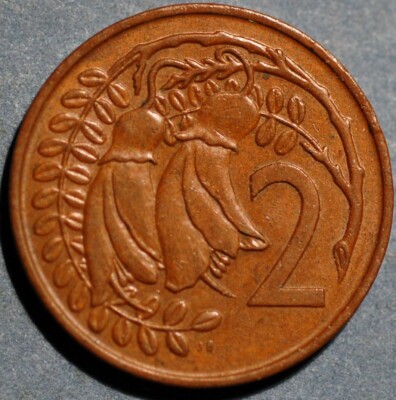New Zealand 2 Cents 1967 Elizabeth II KM# 32 | eBay