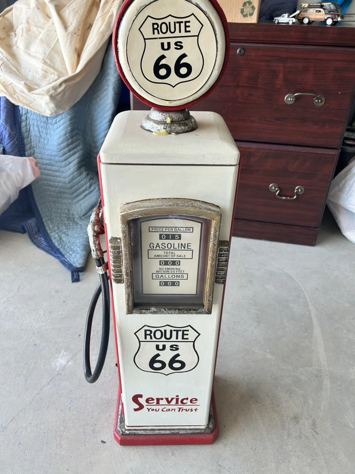 Estante soporte CD bomba de gas rojo Route 66 33x10 Foto 4 de 4