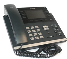 Yealink SIP-T46S Ultra-Elegant, IP Phone w/Stand AC Power, Cleaned Tested