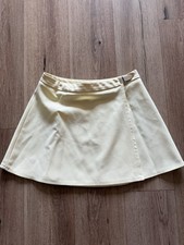 Vintage HEAD Tennis Skirt Pleated Yellow USA Made Athletic Pickleball