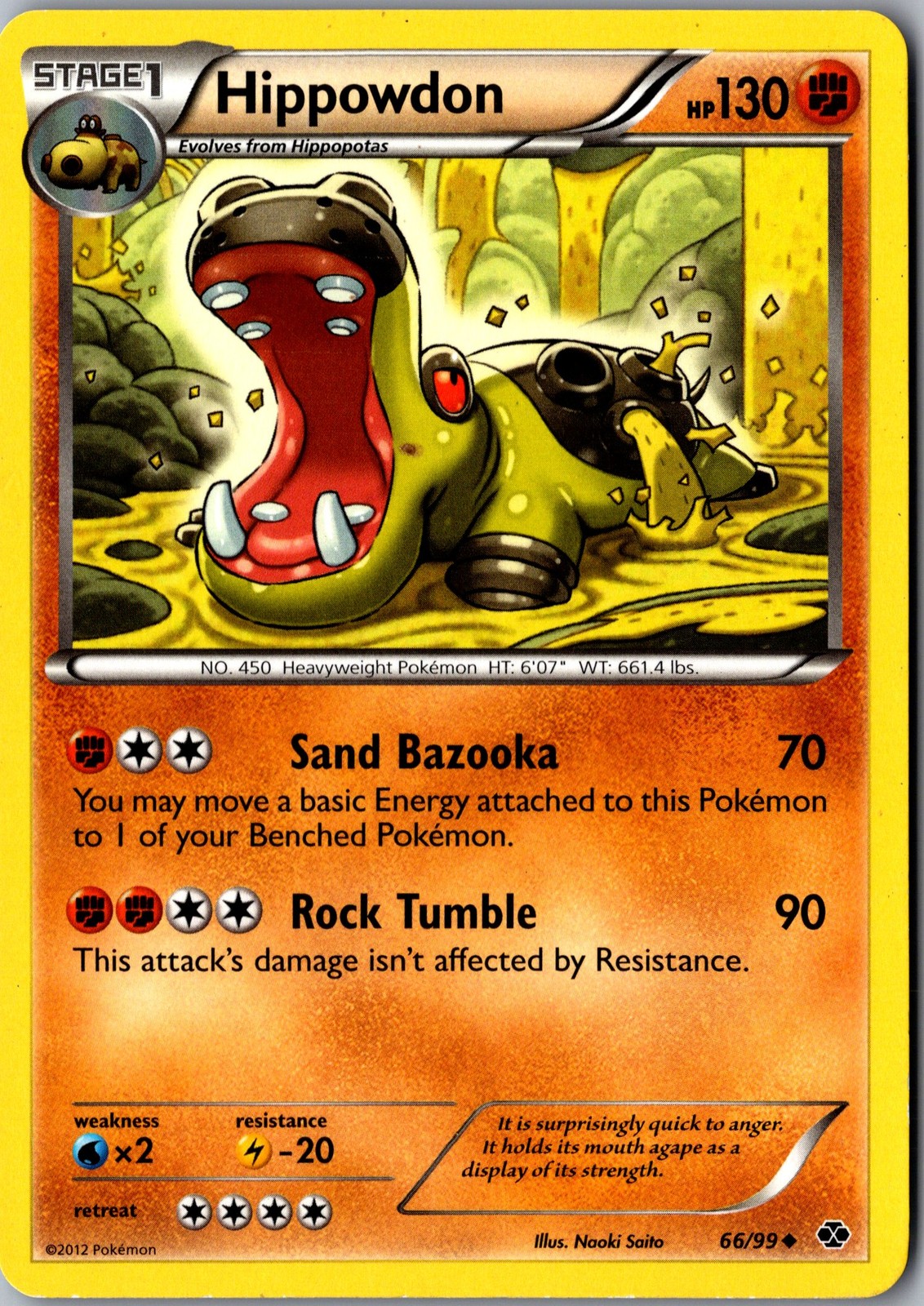 Hippowdon 66/99 Uncommon Next Destinies Lightly Played Pokemon Card TCG Single