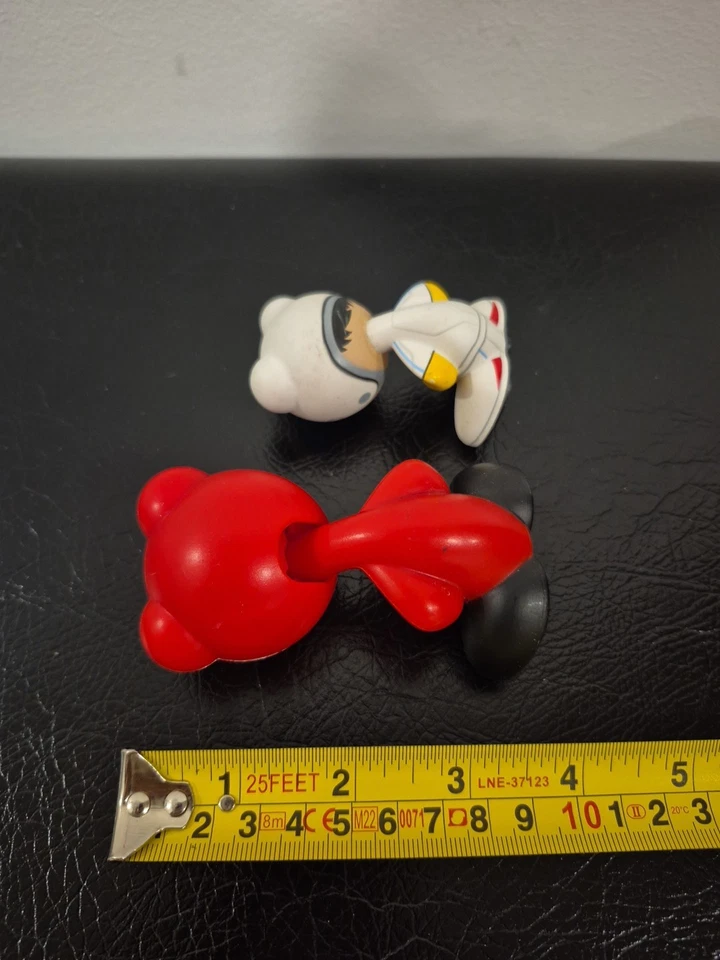 (X2) U.B. Funkeys 2009 Wendy's Red Bobble Head Toy Y2K + Speed Racer Chim Chim - Image 3 of 3