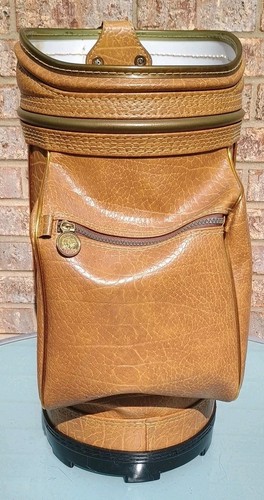 Vintage Cougar Brown Trash Can Garbage Golf Ball Umbrella - Picture 4 of 9
