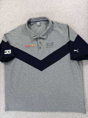 Red Bull Racing Screened Logo Short Sleeve Polo Shirt (Men's 3XL) Gray