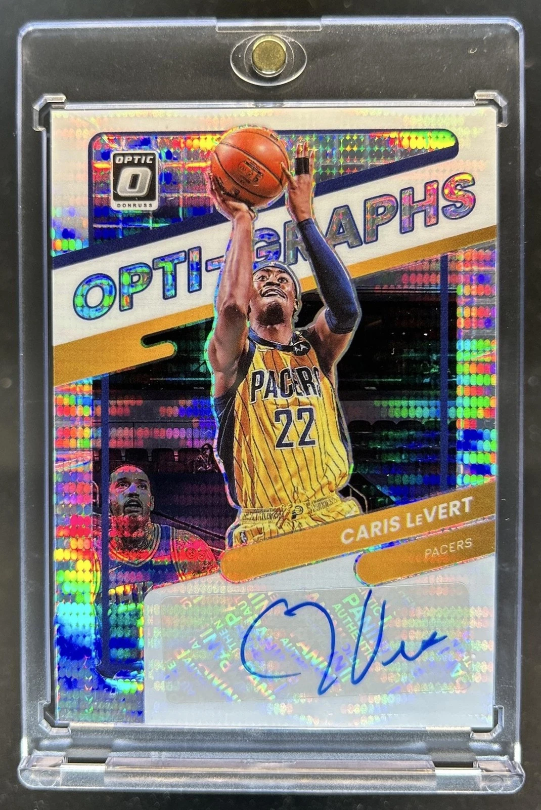 2021-22 Donruss Optic Caris LeVert Pulsar Prizm /20