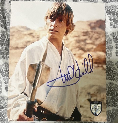 Mark Hamill Signed Luke Skywalker Star Wars IV A New Hope 1998 Photo Unauth