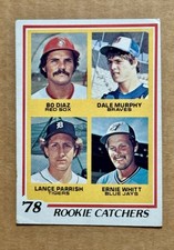 1978 Topps Baseball Card #708 Rookie Catchers Dale Murphy Braves Low Grade