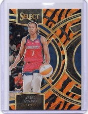 2024 WNBA Select Ariel Atkins Premier Level Tiger Case Hit Short Print