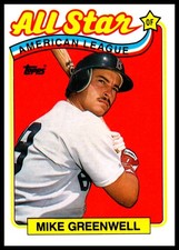 1989 Topps Mike Greenwell Boston Red Sox #402 All Star American League Base Card