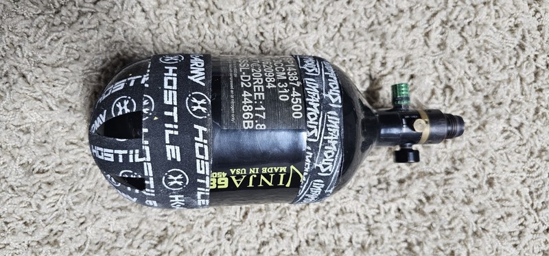 Ninja SL2 68 cu in 4500 psi Paintball HPA Tank MPN GC9468SSL-D2