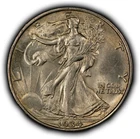 1934 50c Walking Liberty Silver Half Dollar - BU - SKU-H3848