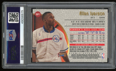 1997-98 Bowmans Best Allen Iverson Preview Atomic Refractor #BBP1