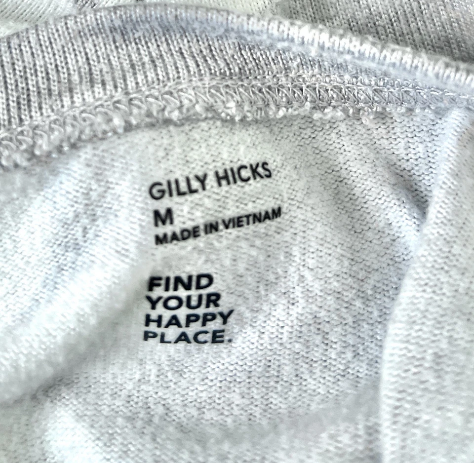 Camiseta sin mangas corta para mujer talla M Gilly Hicks gris estampado floral recortada salón suave Foto 4 de 4