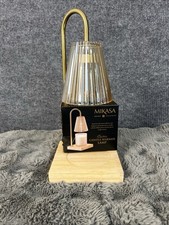 Mikasa Electric Candle Warmer with Amber Glass Shade - 13.8 Inch Lamp Warmer.NEW