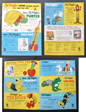 RARE Vtg 1957 color DEALER Ad Catalog   Mr. Wiggle  s Slinky Style Toy