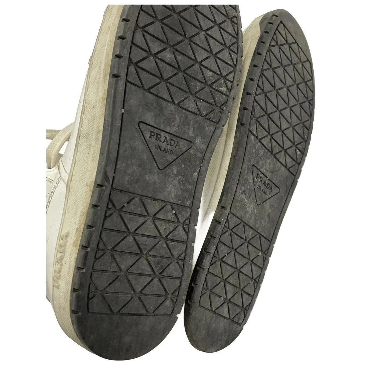 Prada, Sneaker, Größe: 37 1/2, Weiß, Damen #xBv