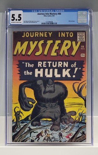Journey into Mystery #66 Marvel Comics March 1961 5.5 CGC