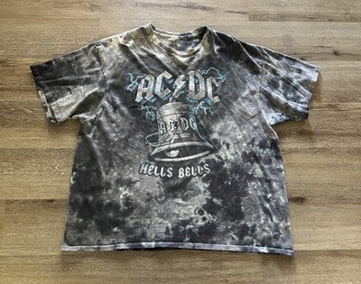 AC/DC Hells Bells Tie-Dye Graphic Band T-Shirt Men s Size 2XL