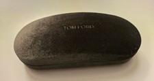 Tom Ford Velour Clam Shell Shaped Eyewear Case With Logoed Cleaning Cloth