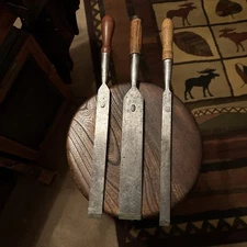 Large Vintage D. R. BARTON 2 “- 1 1/4”-  7/8” wood  chisel