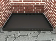 Adjustable Fireplace Tray, Expandable Ash Pan for Ash Collection, Galvanized Ste