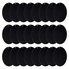 Acrylic Circle Blanks 4Inch 24Pack Round Clear Disc with Hole Black