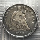 1859-O Seated Liberty half dime, ICG F-12
