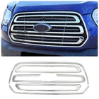 Chrome Front Grill SET 5 pcs STAINLESS STEEL For FORD TRANSIT 350 2015 to 2019