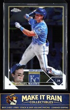 Michael Massey 2023 Topps Chrome #42 Kansas City Royals Rookie RC