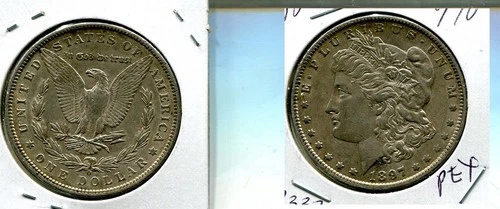 1897 O MORGAN SILVER DOLLAR AU 7337T