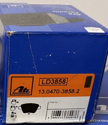ATE CERAMIC BREMSBELÄGE HINTEN 13.0470-3858.2 