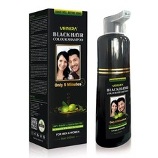 Veinira Premium Natural Hair Dye Shampoo (Black)