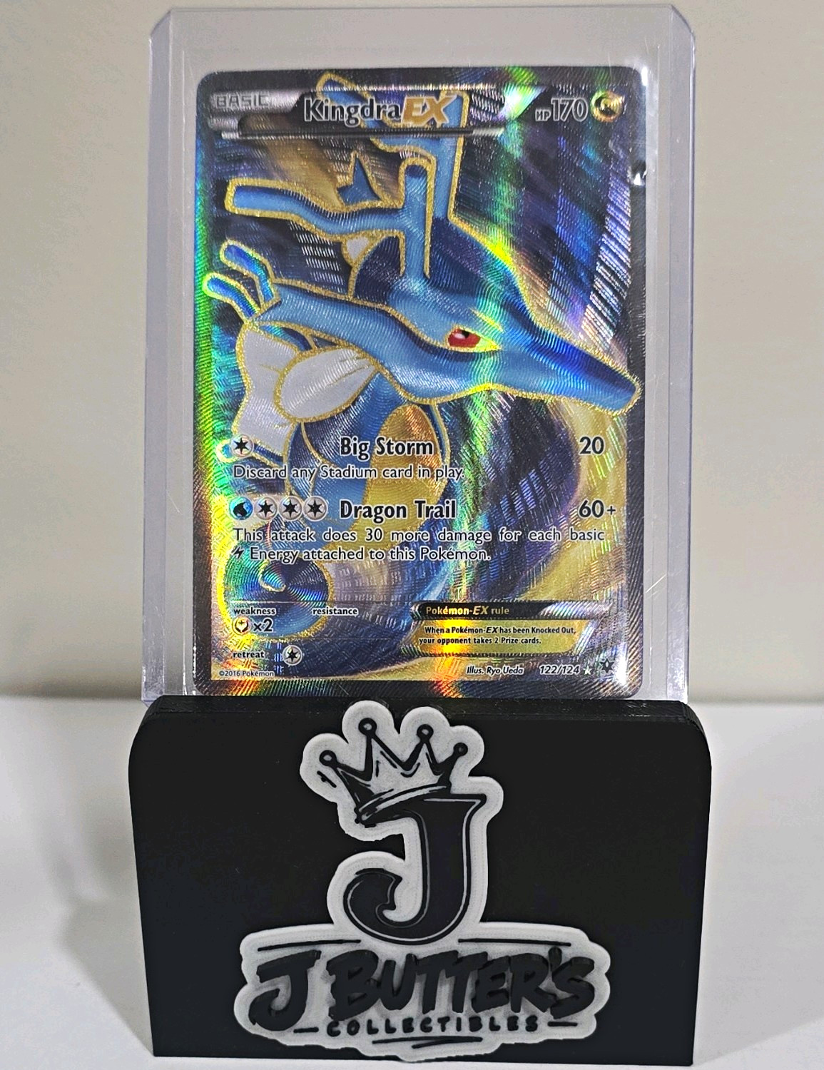 Pokemon TCG Kingdra EX 122/124 Fates Collide 2016 Ultra Rare Full Art Holo ENG