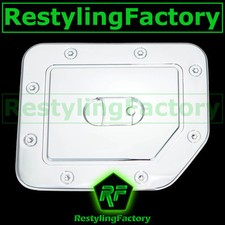 Triple Chrome Plated Abs Gas Tank Fuel Door Cover Truck For 04-14 Nissan Titan