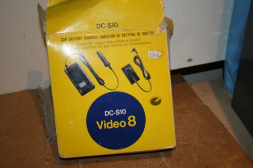 GENUINE SONY DC-S10 VIDEO 8 CAR BATTERY CHARGER FOR SONY NP-55 NP-66 NP77 SERIES - Picture 1 of 8