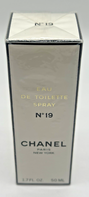 Vintage Chanel No. 19, 1.7oz, 50ml Eau De Toilette Spray, Sealed