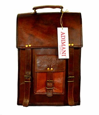 Neue echte Vintage-Umhängetasche aus frischem Leder Kuriertasche Herrenhandta...