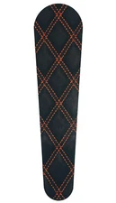 Leather Orange Stitch Metal Dash Insert. 08-21 Street Glide & 10-21 Road Glide