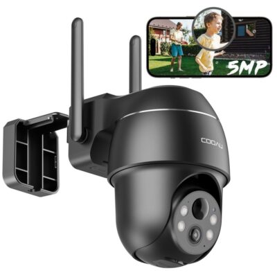 ieGeek 5MP Überwachungskamera Aussen IP WLAN PIR Automatische Verfolgung Kamera