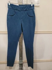 Utopia By Hue Women's Mid-Rise Yoga Stretch Slim Fit Pull On Denim Leggings 