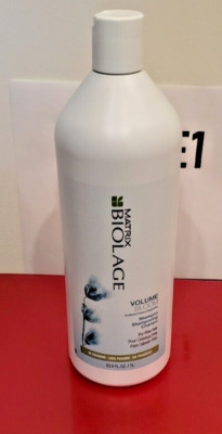 NEW SEALED MATRIX BIOLAGE VOLUME BLOOM SHAMPOO FOR FINE HAIR 33.8 OZ / 1L HUGE!!