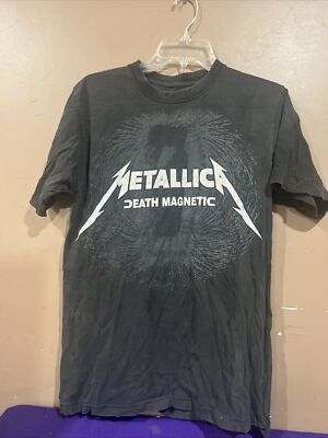 Metallica Death Magnetic T-Shirt Men's Black Graphic Print Size M