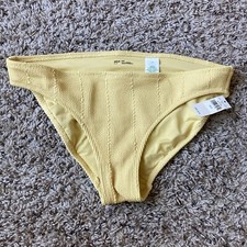Aerie Womens Bikini Bottoms Yellow Small 26.95