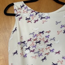 4 Anthropologie Farm Rio Rare Equestrian Horse Sun Dress M Runs Small