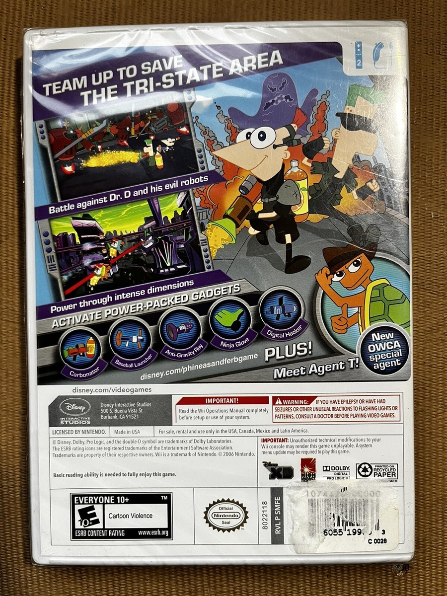 NEW Disney Phineas and Ferb: Across the 2nd Dimension (Nintendo