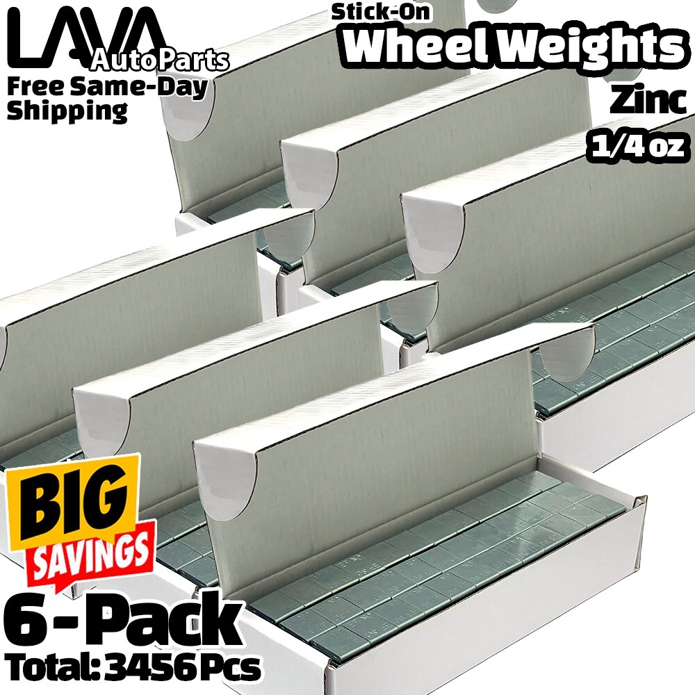 Lead Free Stick On Wheel Weights 1/4 Oz Gray 180 Pieces 1 Box Lead-Free Wheel Weights - 1/4 Oz Stick-On Adhesive Weights, Gray, 180 Pieces Steering Wheel Weight - Foto 11
