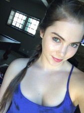 A McKayla Maroney Posing Purple Dress 8x10 Picture Celebrity Print