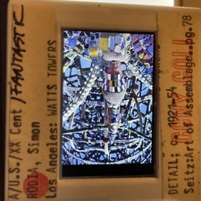 Simon Rodia “Watts Tower,  Nuestro Pueblo” Installation Art 35mm Slide