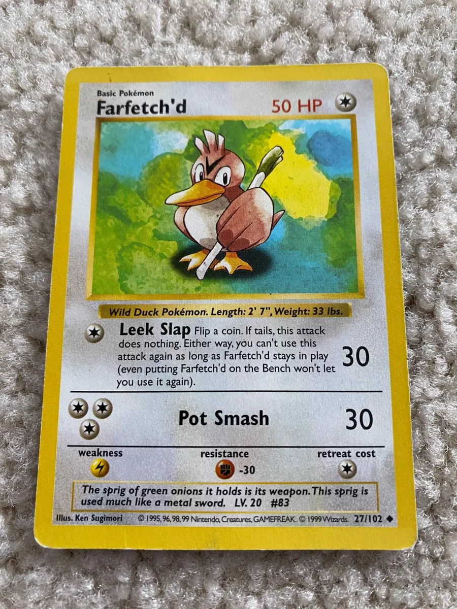 Pokemon Farfetch'd Base Set Frete Incluso